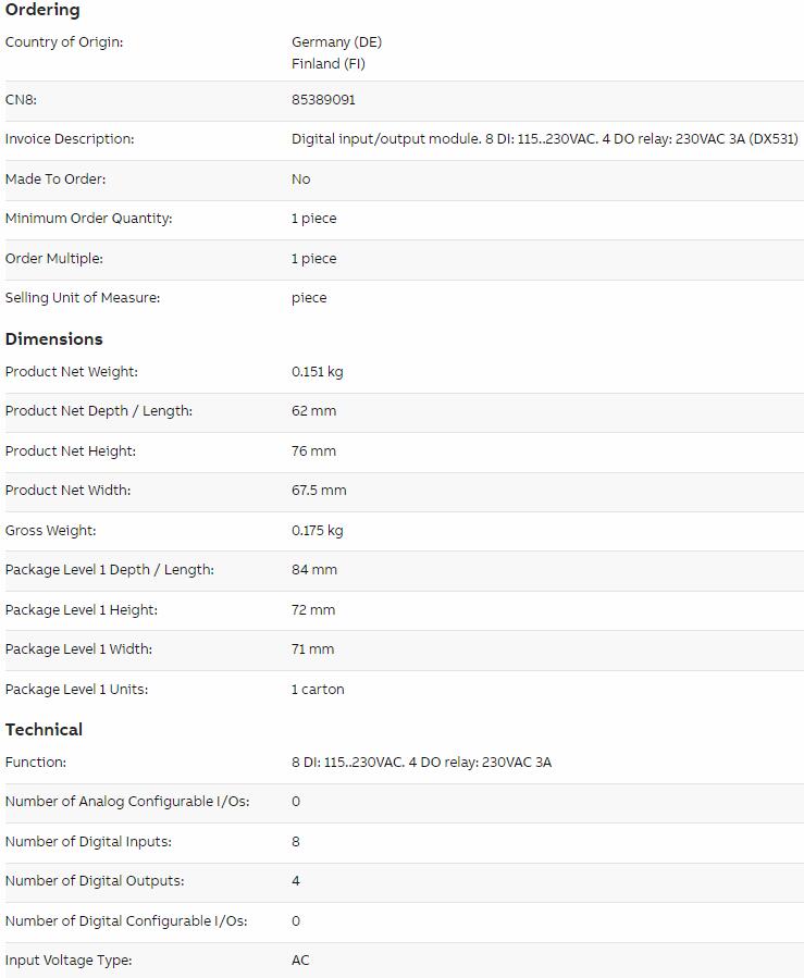 ABB1SAP245000R0001